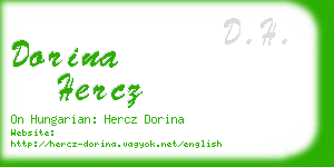 dorina hercz business card